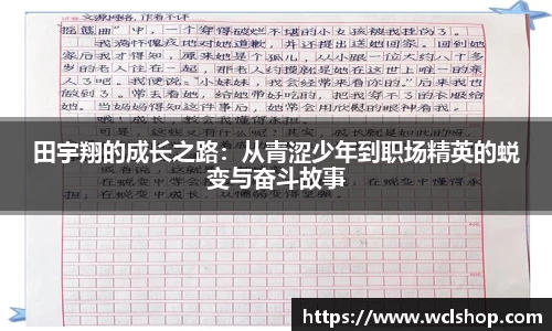 田宇翔的成长之路：从青涩少年到职场精英的蜕变与奋斗故事
